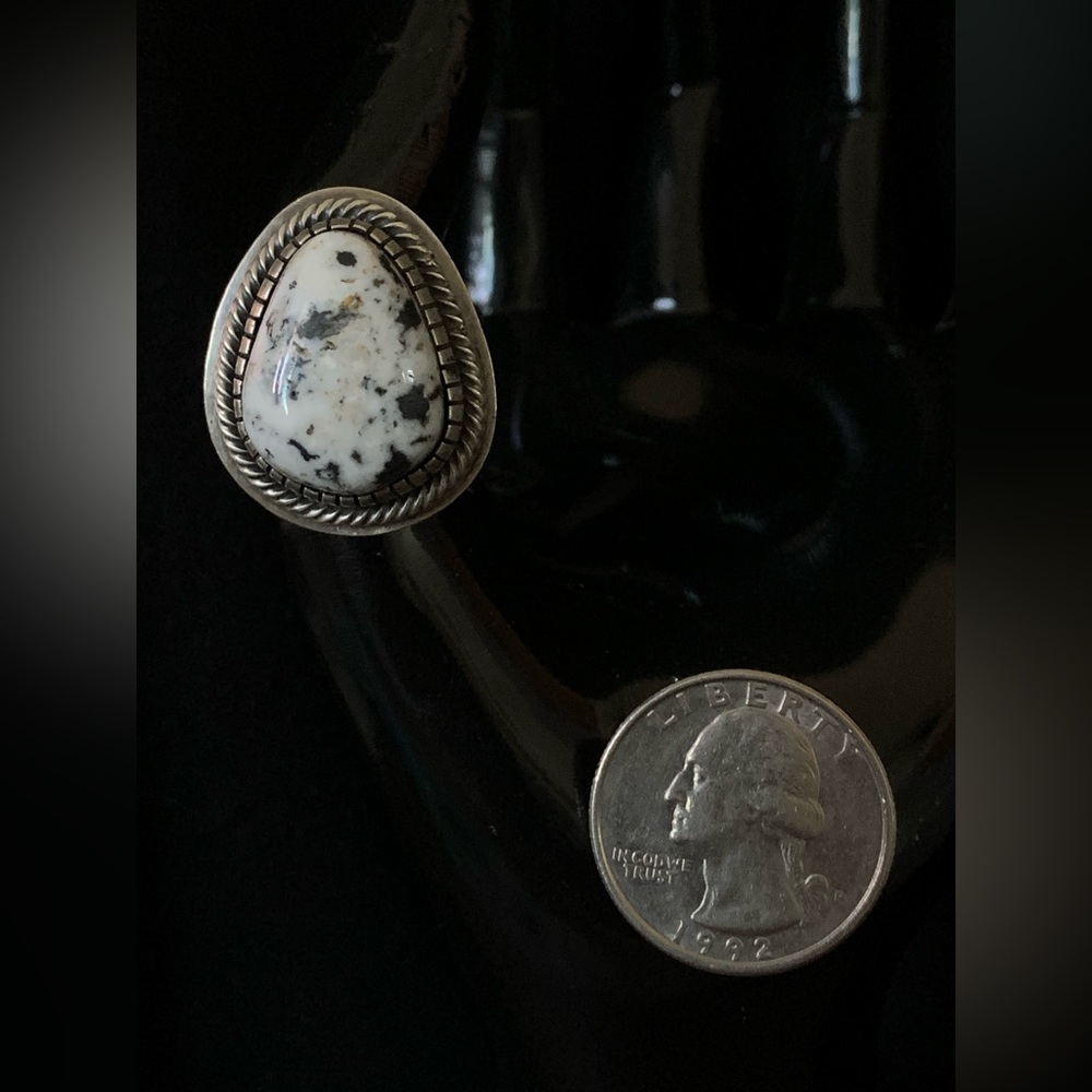 02. White Buffalo Silver Ring. - image 2